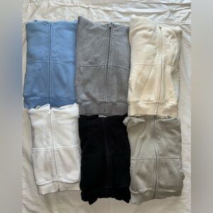 TNA Boyfriend Cropped Zip Hoodies